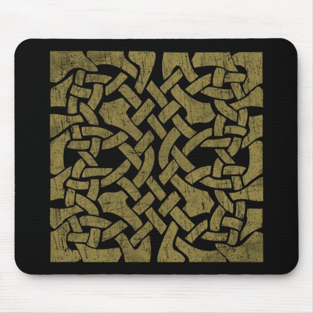 Färgfull antikisk keltisk konst - intrikaterad, va musmatta (Framsidan)