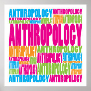 Färgfull antropologi poster