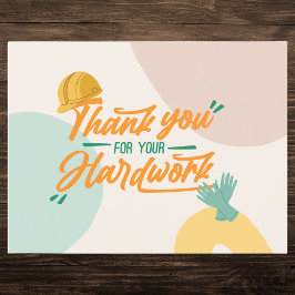 Färgfull arbetsdag - uppskattning helg vykort