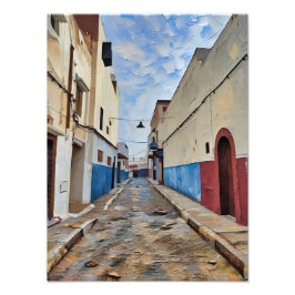 Färgfull Architectural Street View Fototryck