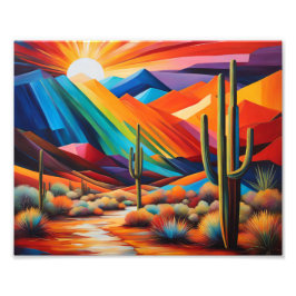 Färgfull Arizona-Abstrakt Skriv ut Fototryck