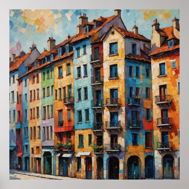 Färgfull arkitektur2 poster (Framsidan)