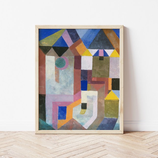 Färgfull arkitektur | Paul Klee Poster (Skapare uppladdad)