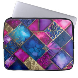 Färgfull Art Deco bärbar dator Fodral