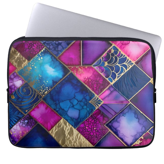 Färgfull Art Deco bärbar dator Fodral (Framsidan)