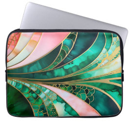 Färgfull Art Deco bärbar dator Fodral