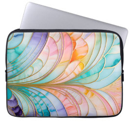 Färgfull Art Deco bärbar dator Fodral