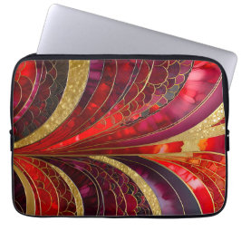 Färgfull Art Deco bärbar dator Fodral