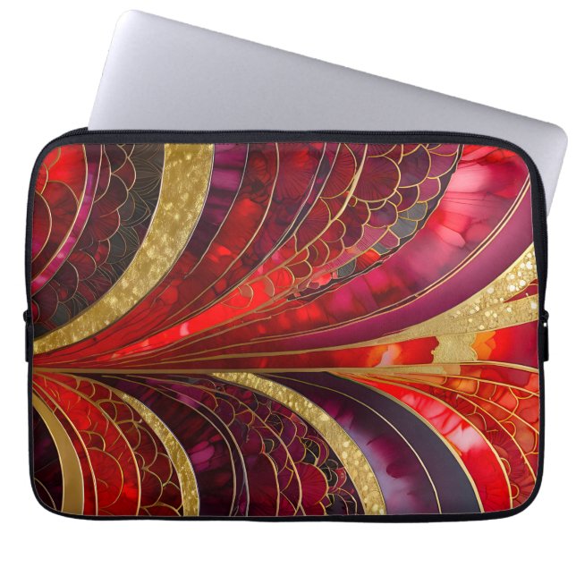 Färgfull Art Deco bärbar dator Fodral (Framsidan)