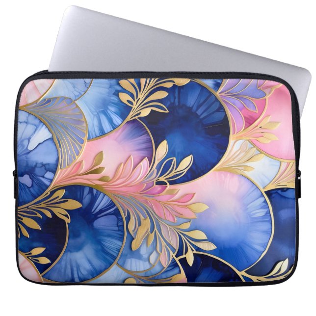 Färgfull Art Deco bärbar dator Fodral (Framsidan)