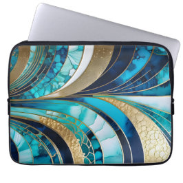 Färgfull Art Deco bärbar dator Fodral