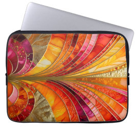Färgfull Art Deco bärbar dator Fodral