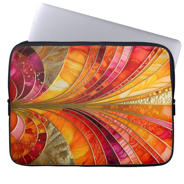 Färgfull Art Deco bärbar dator Fodral (Framsidan)