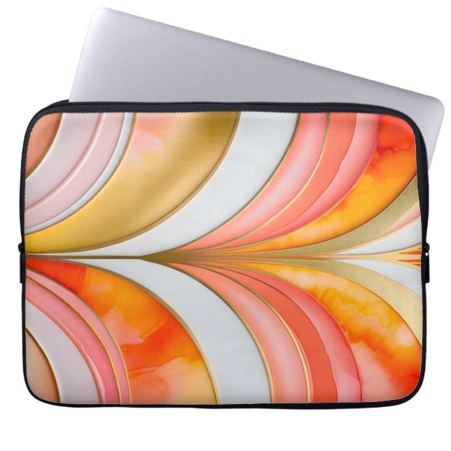 Färgfull Art Deco bärbar dator Fodral (Framsidan)