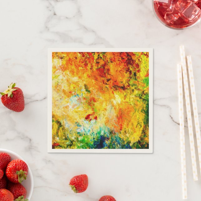 Färgfull artistpalett pappersservett (Insitu)