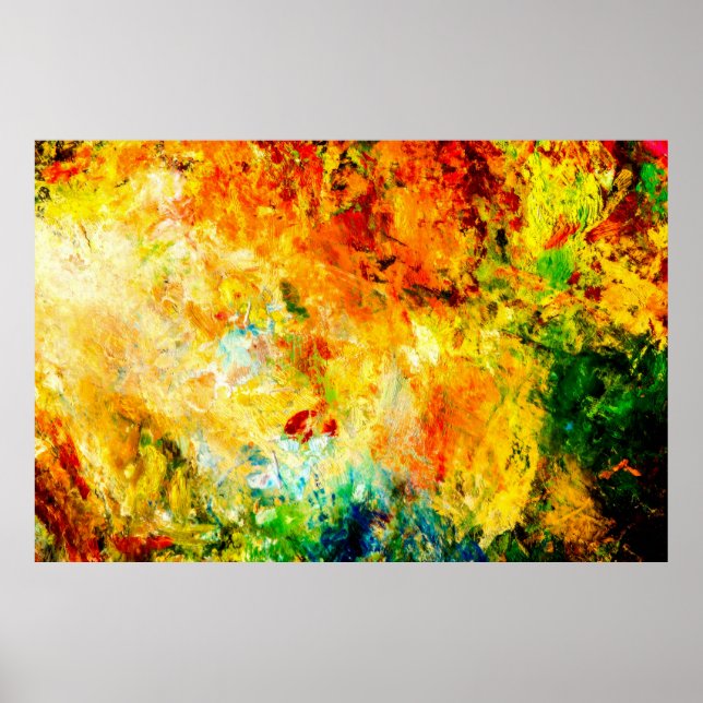 Färgfull artistpalett poster (Framsidan)