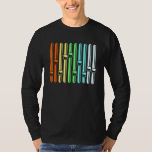 Färgfull Audio Ingenjör Ljud Vu Meter T Shirt