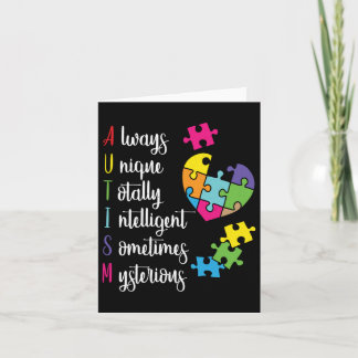 Färgfull autism - medvetandehöjande design för Asd Kort