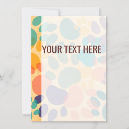 Färgfull avisering från Mönster Hund Tass avtryck Meddelande