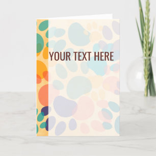 Färgfull avisering från Mönster Hund Tass avtryck Meddelande