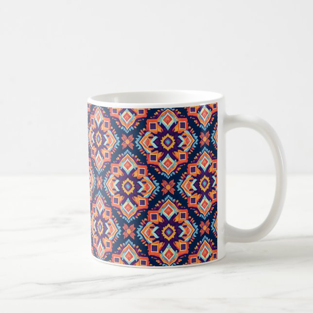 Färgfull aztec Geometric Mönster Kaffemugg (Höger)