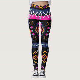 Färgfull aztec leggings
