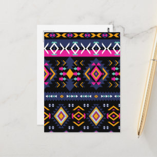 Färgfull aztec vykort