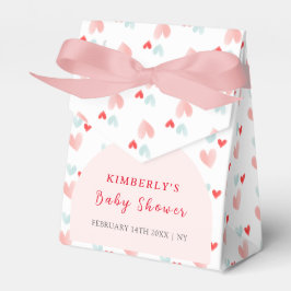Färgfull babykläder Valentineser babyskor Presentaskar