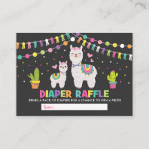 Färgfull babystölder Fiesta Diaper Raffle