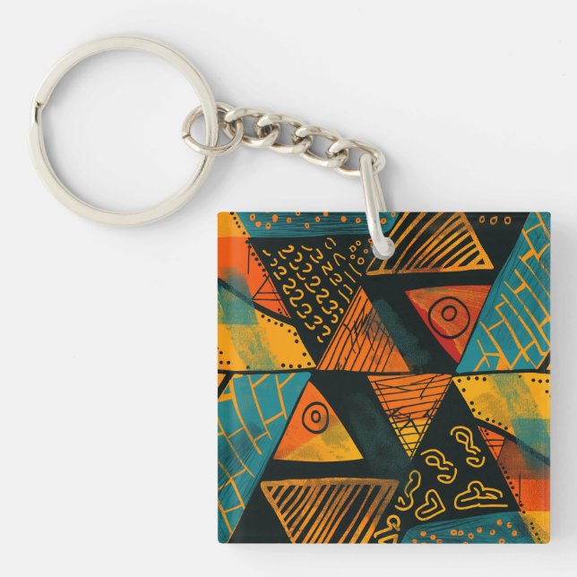 Färgfull bakgrund med afrikanska motiv (Framsidan)