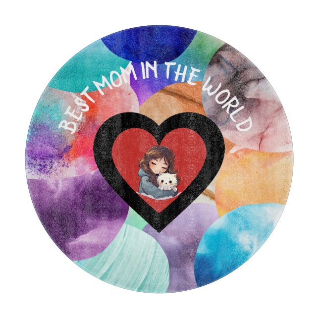 Färgfull bästa Mamma i farmen Mamma Moster i värld (Framsidan)