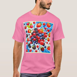Färgfull Berry Fiesta Design T Shirt