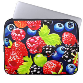 Färgfull Berry Medley-design Laptop Fodral