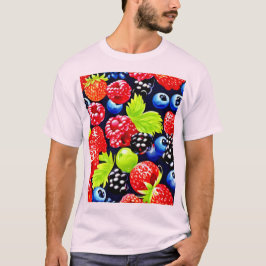 Färgfull Berry Medley-design T Shirt