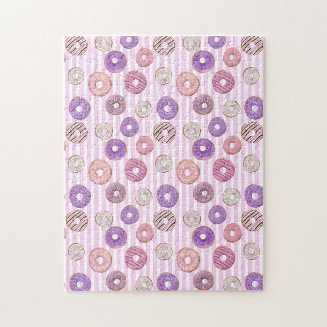 Färgfull bild av pastellisering av rosa pussel (Vertikal)