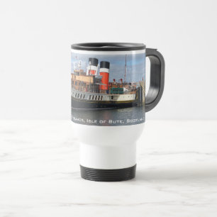 Färgfull bild av Waverley Paddle Steamer på en Resemugg