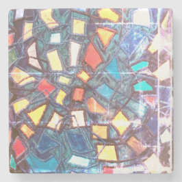 Färgfull blå teal gult röd grunge abstrakt stenunderlägg