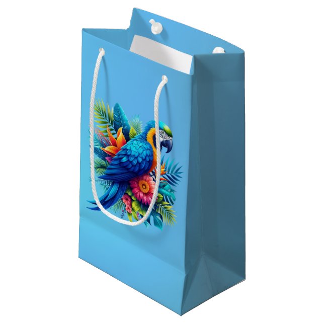 Färgfull, blå, tropiska macaw (Framsidan Vinklad)