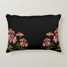 färgfull bläckblomma på svart bakgrund