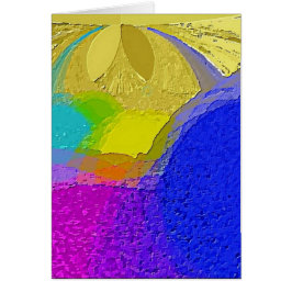 "Färgfull blandning av Struktur", tomt kort med ku