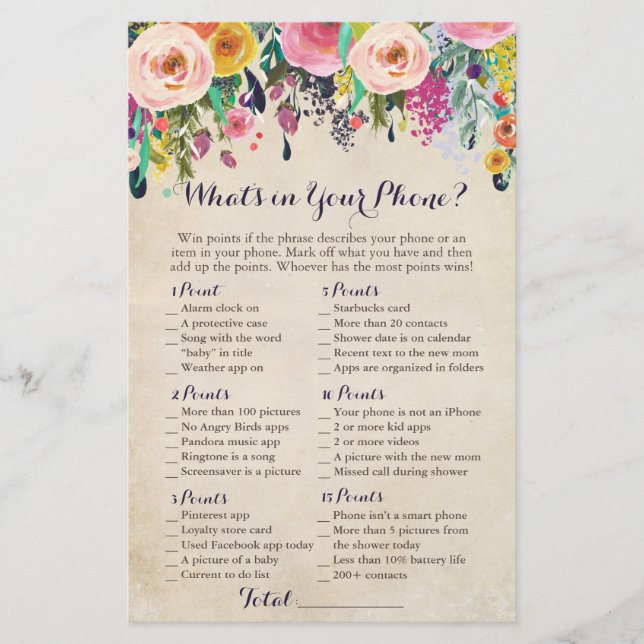 Färgfull blomma Det som finns i ditt Mobila spel,  (Framsida)