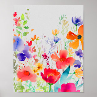 Färgfull blomma från Vår Poster