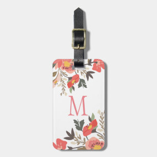 Färgfull Blommigt Bouquet-design Bagagebricka