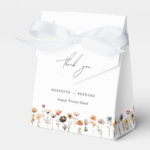 Färgfull Blommigt Bröllop Tack Presentaskar