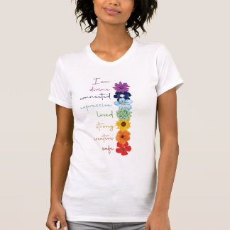 Färgfull Blommigt Chakra T-shirt