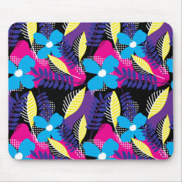 Färgfull Blommigt för Chic & Dot Mönster med Löv M Musmatta