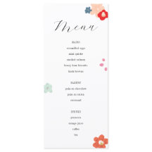 Färgfull Blommigt Mors dag Brunch Menu