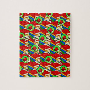 Färgfull Bokar Jigszawa Puzzle Daisy Pussel