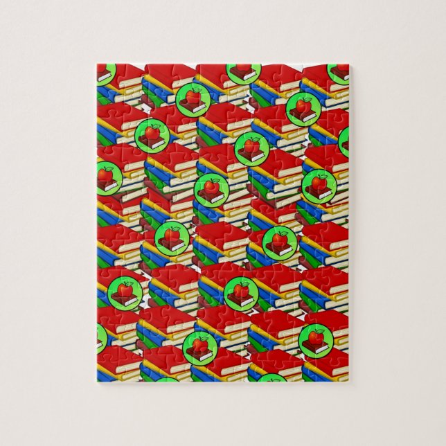 Färgfull Bokar Jigszawa Puzzle Daisy Pussel (Vertikal)