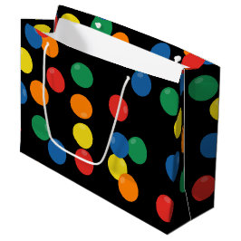 Färgfull Boll Black Mönster